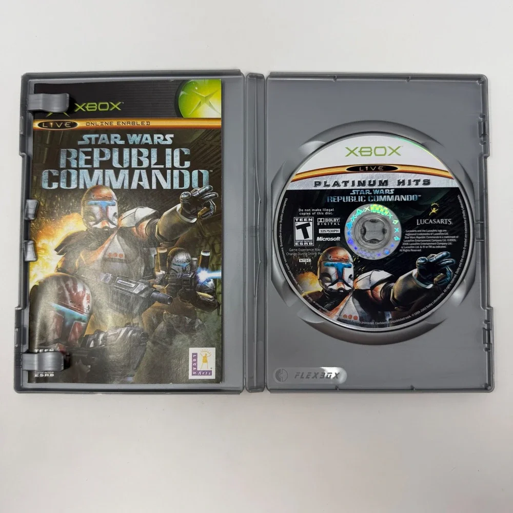 Star Wars Republic Commando Xbox Platinum Hits CIB Complete with Manual 2005